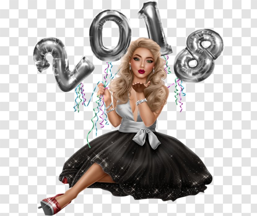 New Year's Eve Woman 0 - Christmas Transparent PNG