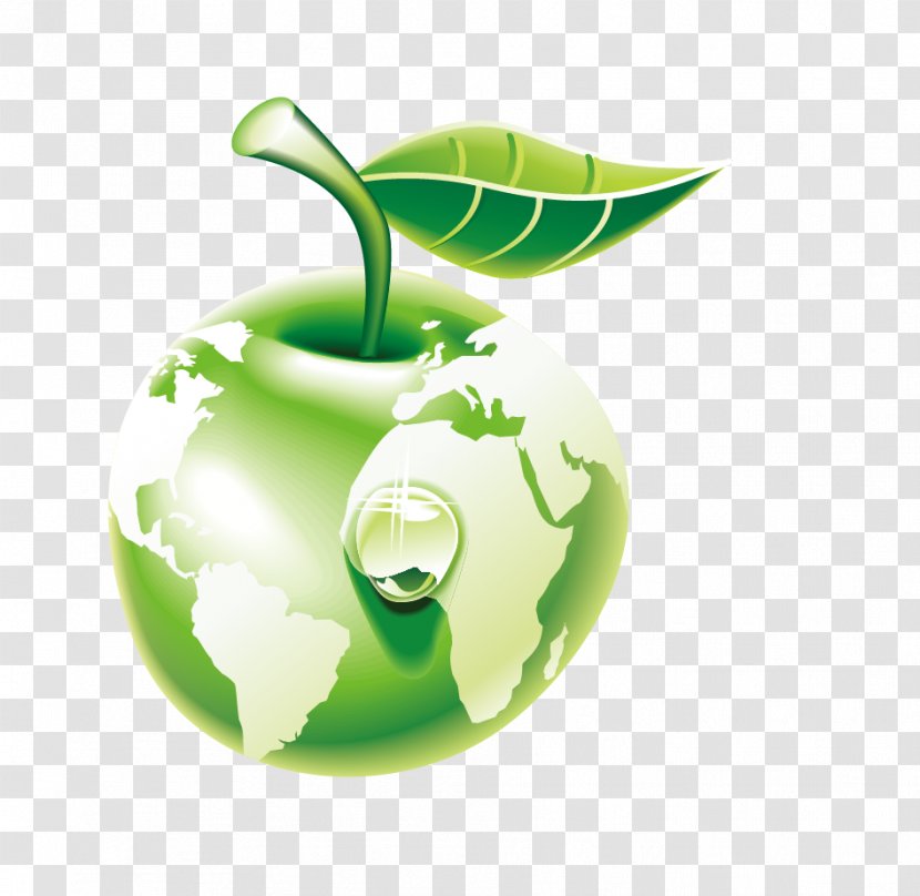 Earth Royalty-free Clip Art - Green Apple Transparent PNG