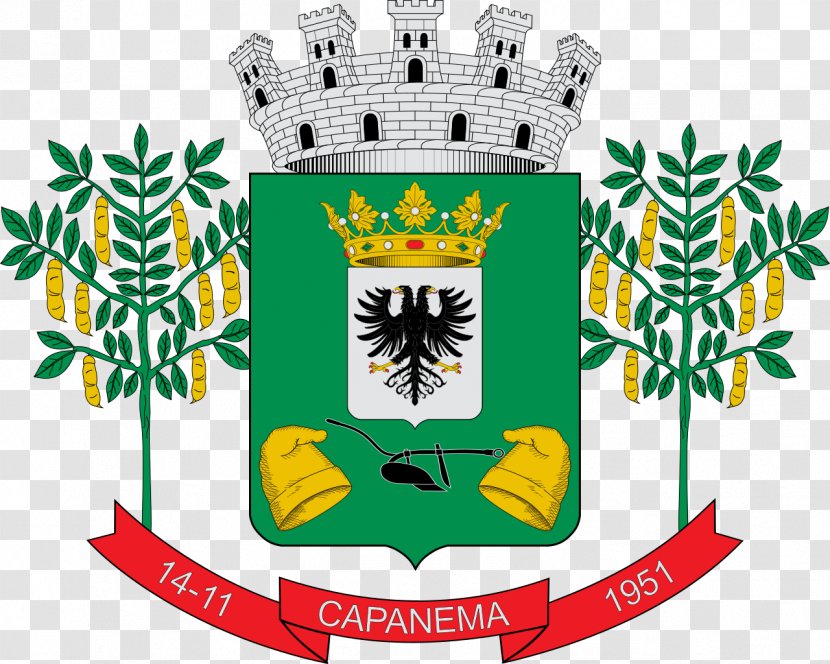 World Map National Coat Of Arms Capanema - Recreation Transparent PNG
