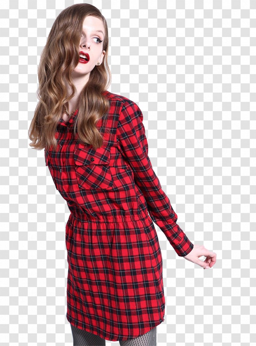Scotland Tartan Clothing Designer - Full Plaid - British Beauty Model Suit Transparent PNG
