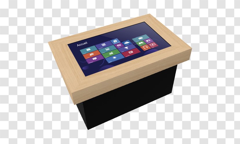 Table Touchscreen Display Device Unilom Multimedia - Nobility - Garden Plan Transparent PNG