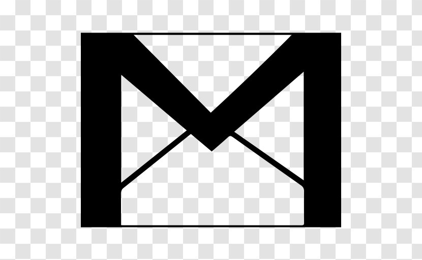 Gmail Email - Black And White Transparent PNG