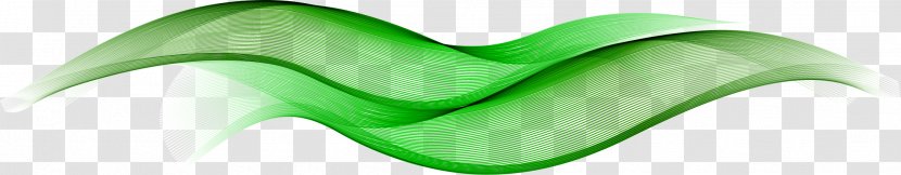 Leaf Green Font - Soft Lines Transparent PNG