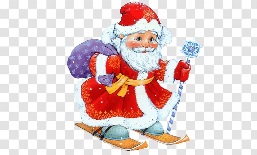 New Year Santa Claus Christmas Ded Moroz Clip Art - Happy Transparent PNG