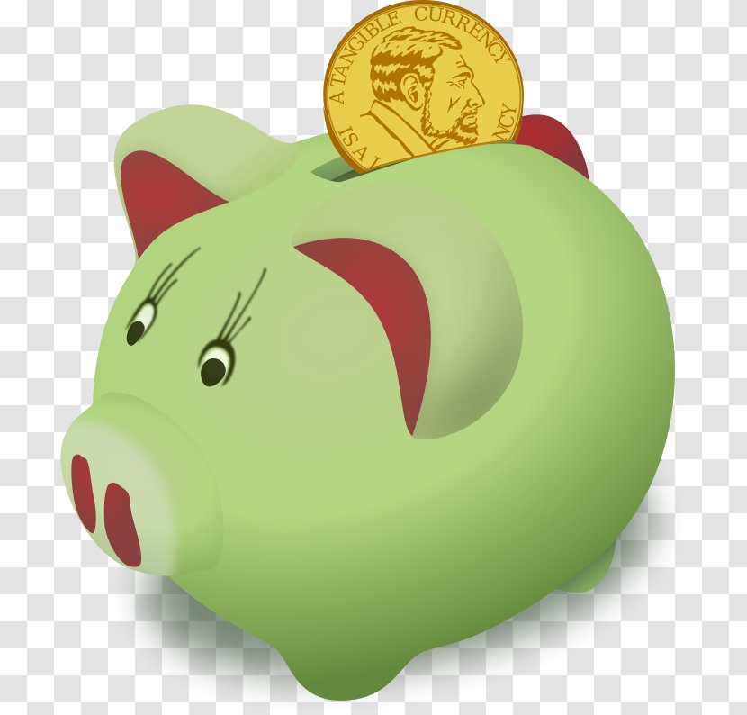 Piggy Bank Clip Art - Coin - Save Clipart Transparent PNG