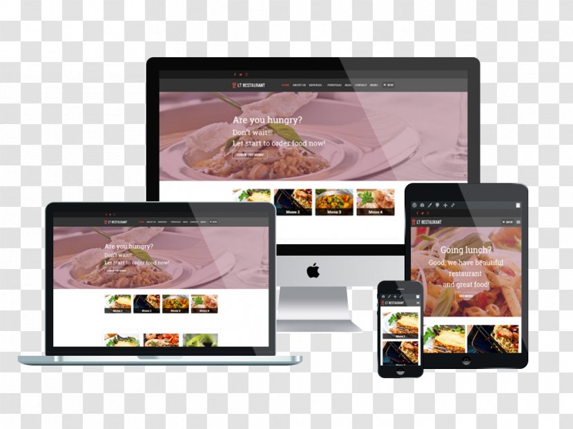 Responsive Web Design Template System Restaurant - Multimedia Transparent PNG