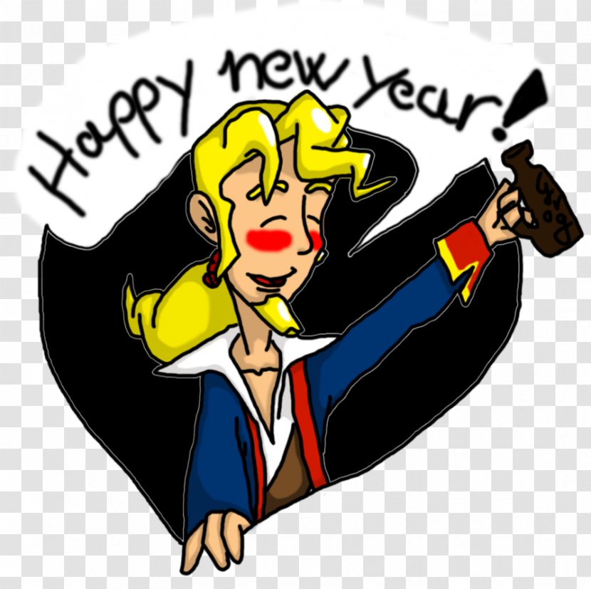 Fiction Cartoon Clip Art - Logo - Happy New Year Transparent PNG