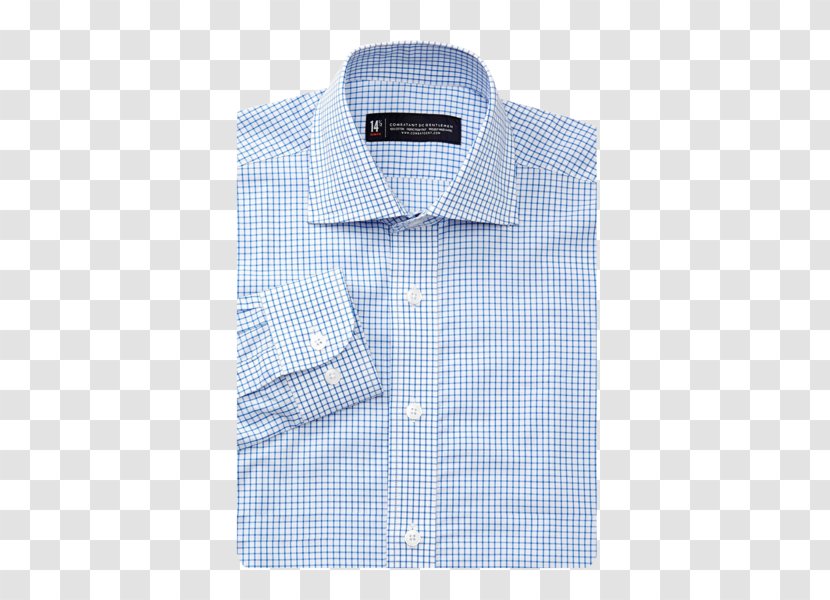 Tops Collar Sleeve Button Shirt - Groom Plaid Transparent PNG
