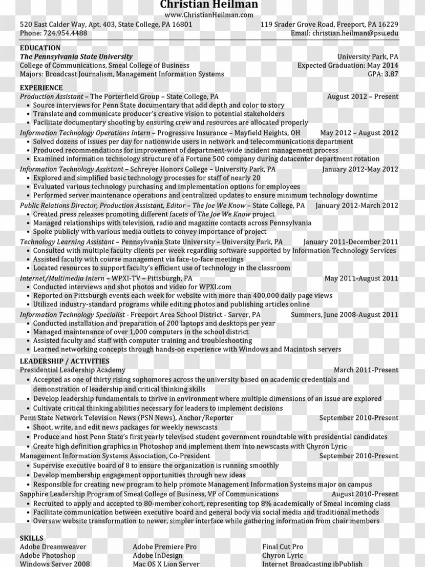 Cover Letter Résumé Curriculum Vitae Job Fair - Black And White - Videographer Transparent PNG