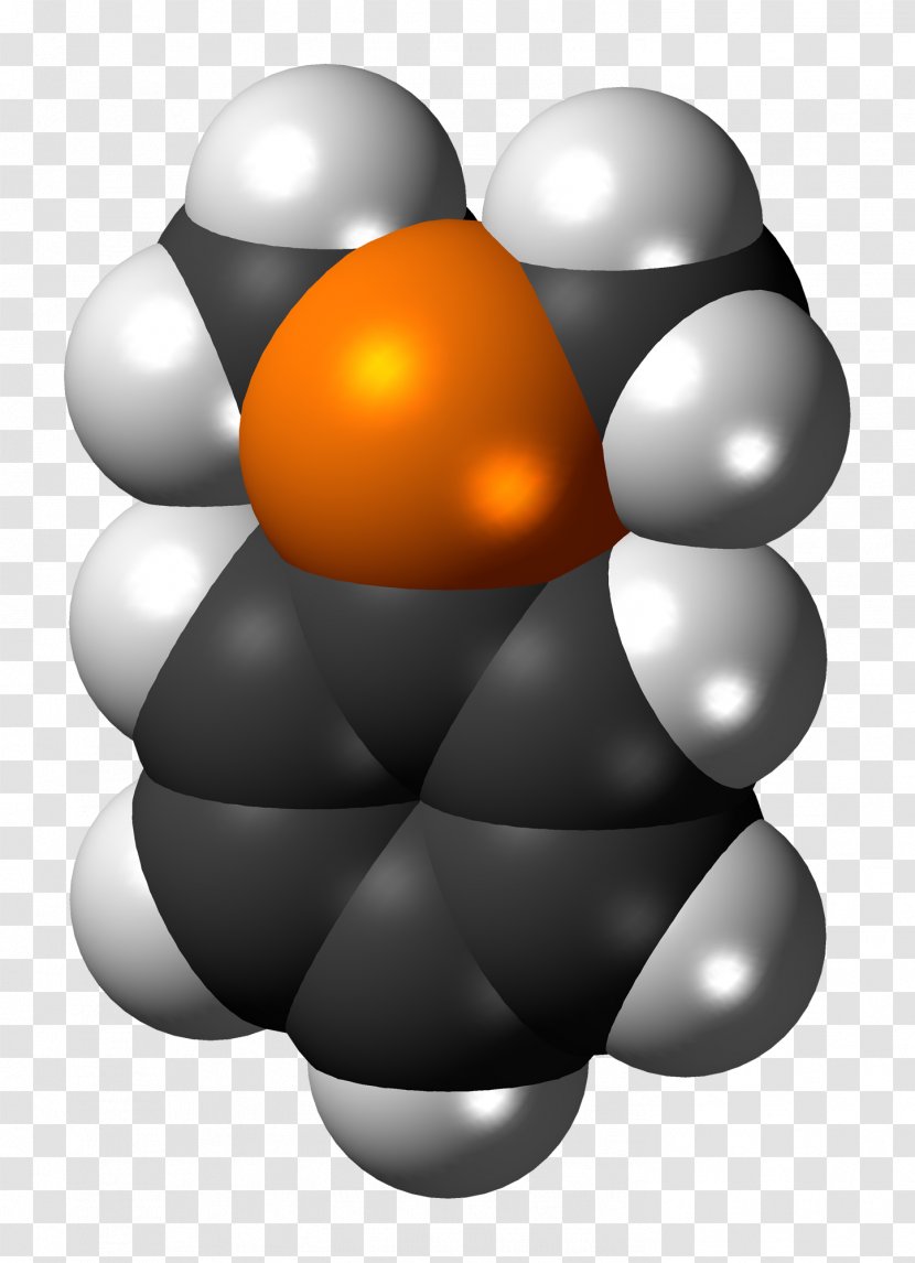 Ethylbenzene Space-filling Model Molecule Chemistry Sphere - Cartoon - Often Transparent PNG
