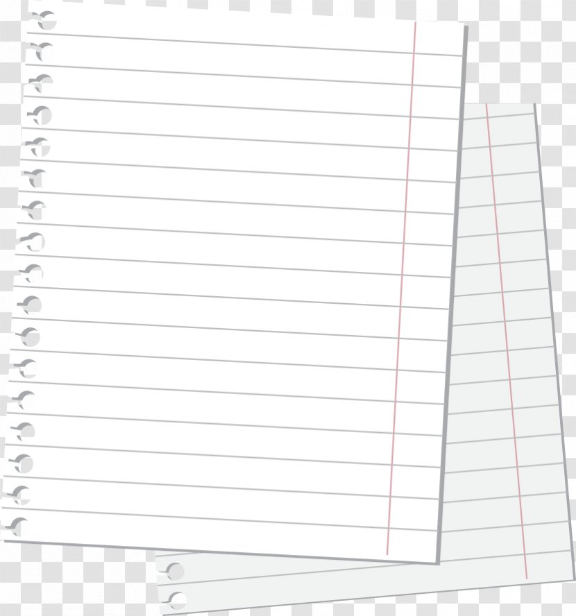 Paper Line Angle Notebook - Material Transparent PNG