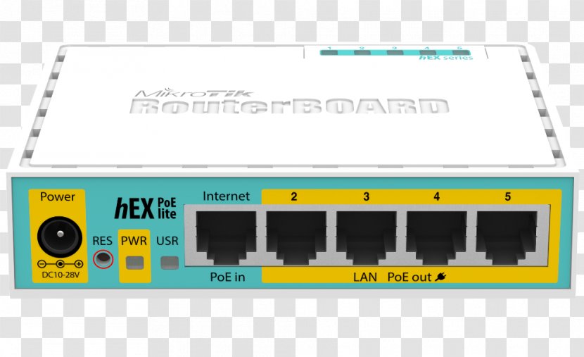 MikroTik RouterBOARD HEX Lite RB750UPr2 Power Over Ethernet RB750Gr3 - Mikrotik Routerboard Hex Rb750gr3 - USB Transparent PNG