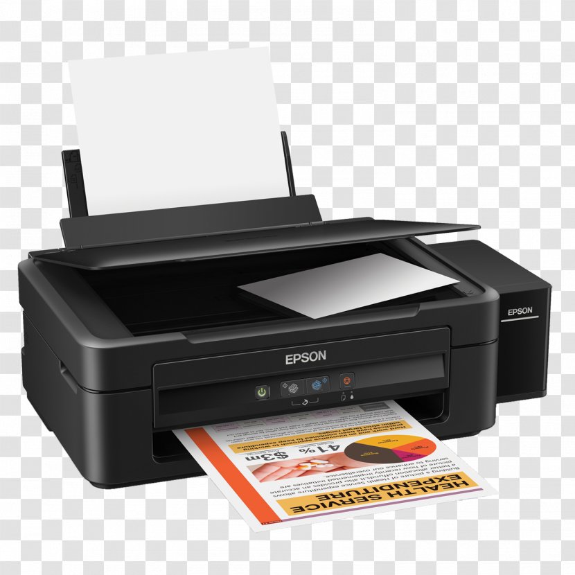 Multi-function Printer Epson Continuous Ink System Inkjet Printing Price - Electronic Device Transparent PNG