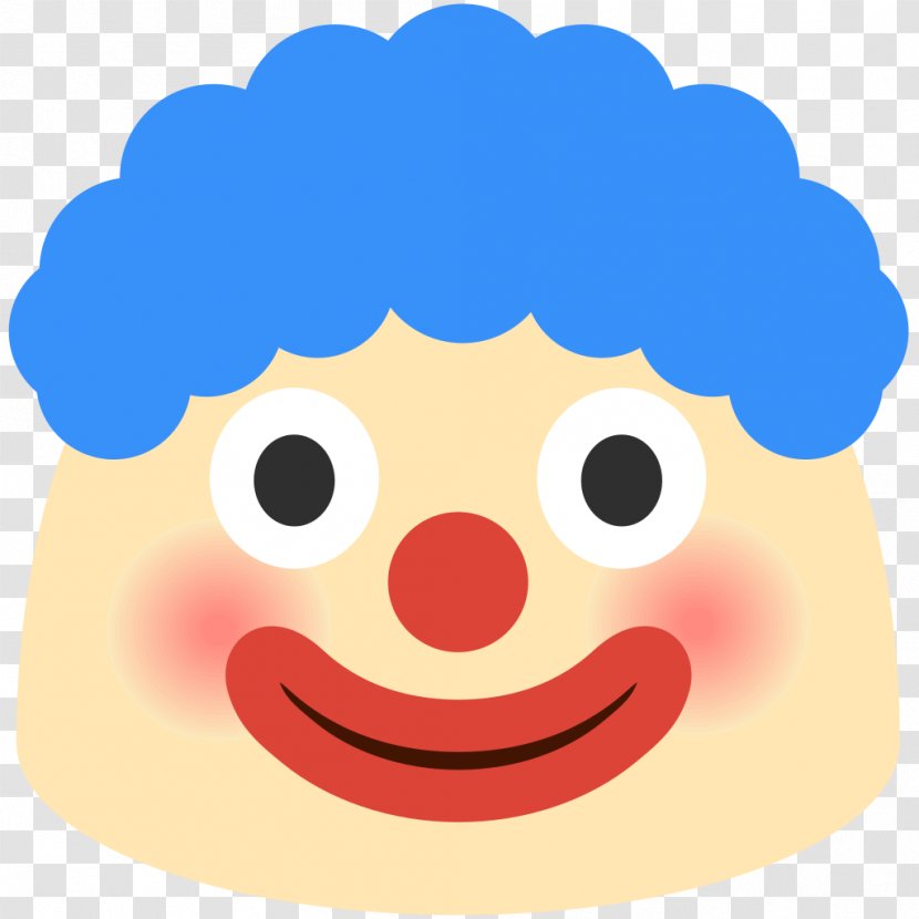 Happy Face Emoji - Clown - Cheek Transparent PNG