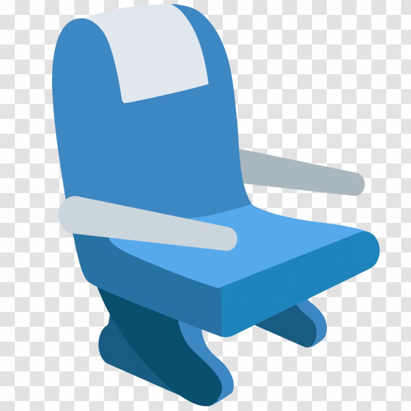 Chair Emojipedia Noto Fonts - Electric Blue Transparent PNG