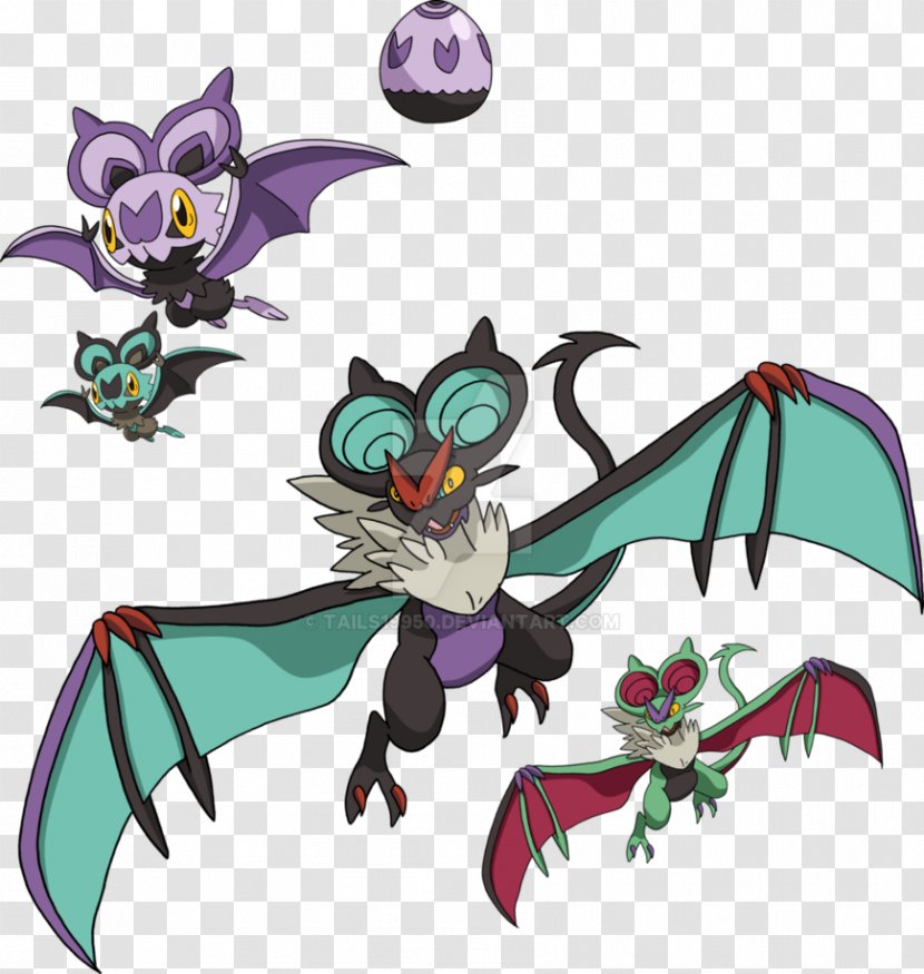 Pokémon X And Y Ash Ketchum Noivern Noibat - Supernatural Creature - Funny Cute Bat Family Transparent PNG