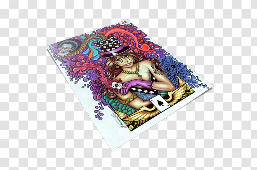 Purple - Mardi Gras - Gouache Transparent PNG