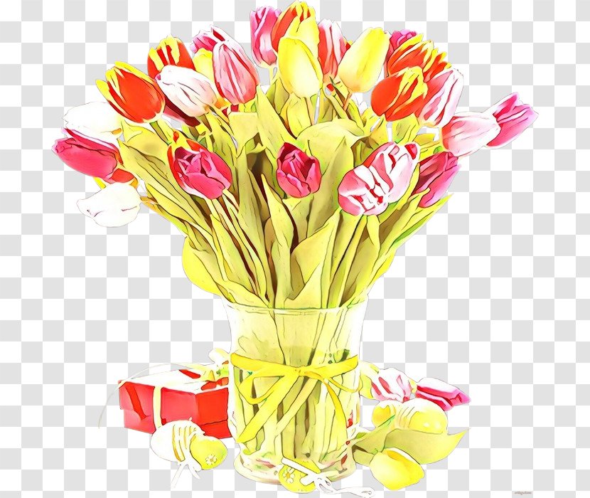 Flower Cut Flowers Bouquet Tulip Plant - Stem Vase Transparent PNG