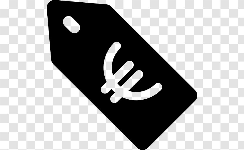 Euro Sign Logo Price Tag Symbol - Black And White Transparent PNG