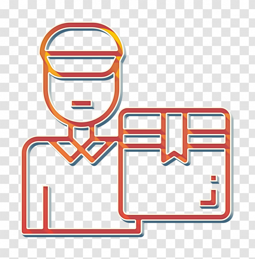 Courier Icon Delivery Man Icon Logistic Icon Transparent PNG