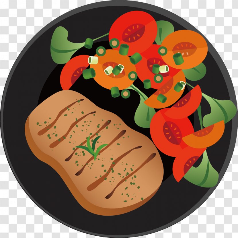 Beefsteak Adobe Illustrator - Beef - Salad With Vector Chart Transparent PNG