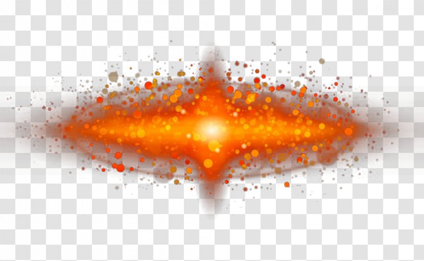 Milky Way Galaxy Light - Orange - Golden Spot Space Transparent PNG