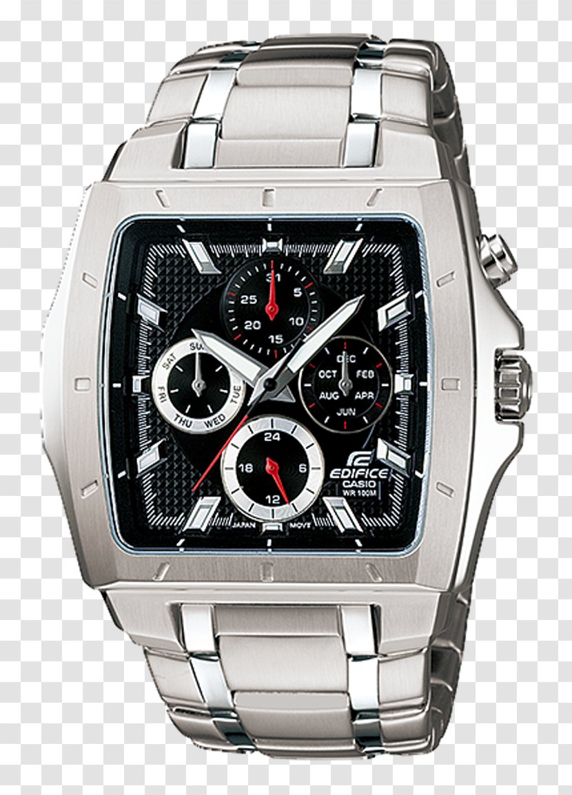 Casio Edifice Watch Clock Time Transparent PNG