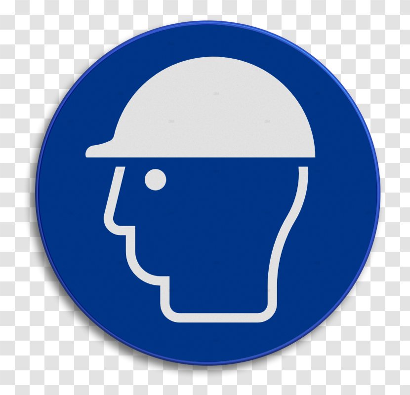 Hard Hats Personal Protective Equipment Sign Eye Protection - Blue - Information Transparent PNG