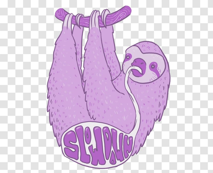 Sloth Drawing - Flower - Cartoon Transparent PNG