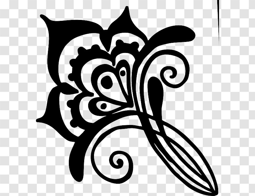 Henna Decal Flower - Flowering Plant Transparent PNG