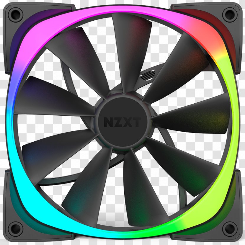 Nzxt RGB Color Model Computer Fan Light-emitting Diode - Lighting Transparent PNG
