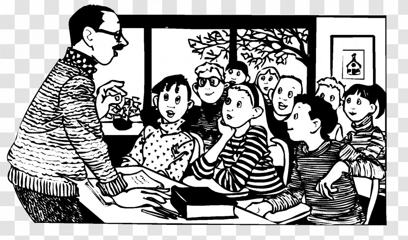 Human Behavior Comics Artist Cartoon Social Group - Elementary School Teacher Humor Transparent PNG