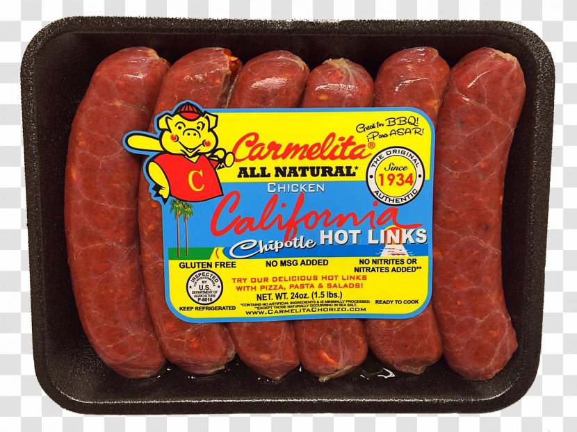 Frankfurter Würstchen Embutido Mortadella Bratwurst Andouille - German Food - Chicken Sausage Transparent PNG