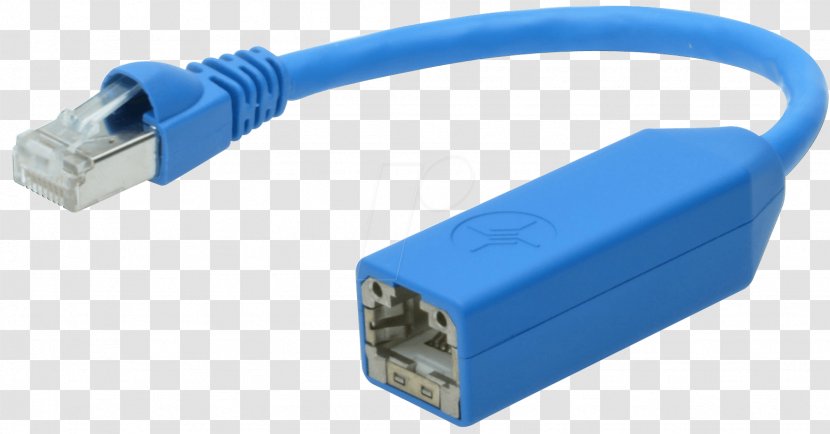 Twisted Pair Registered Jack Ethernet Class F Cable Adapter - Electronics Accessory - Ssh File Transfer Protocol Transparent PNG