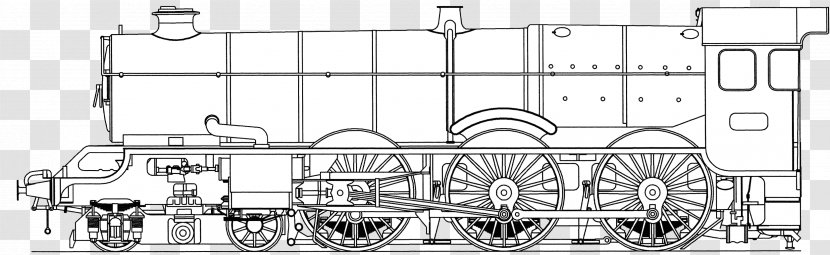 Train Rail Transport Steam Locomotive Engine - Engineering Transparent PNG