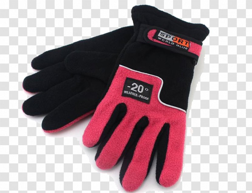 Cycling Glove Skiing Polar Fleece Sportswear - Fashion Accessory - Black Non-slip Gloves M Transparent PNG