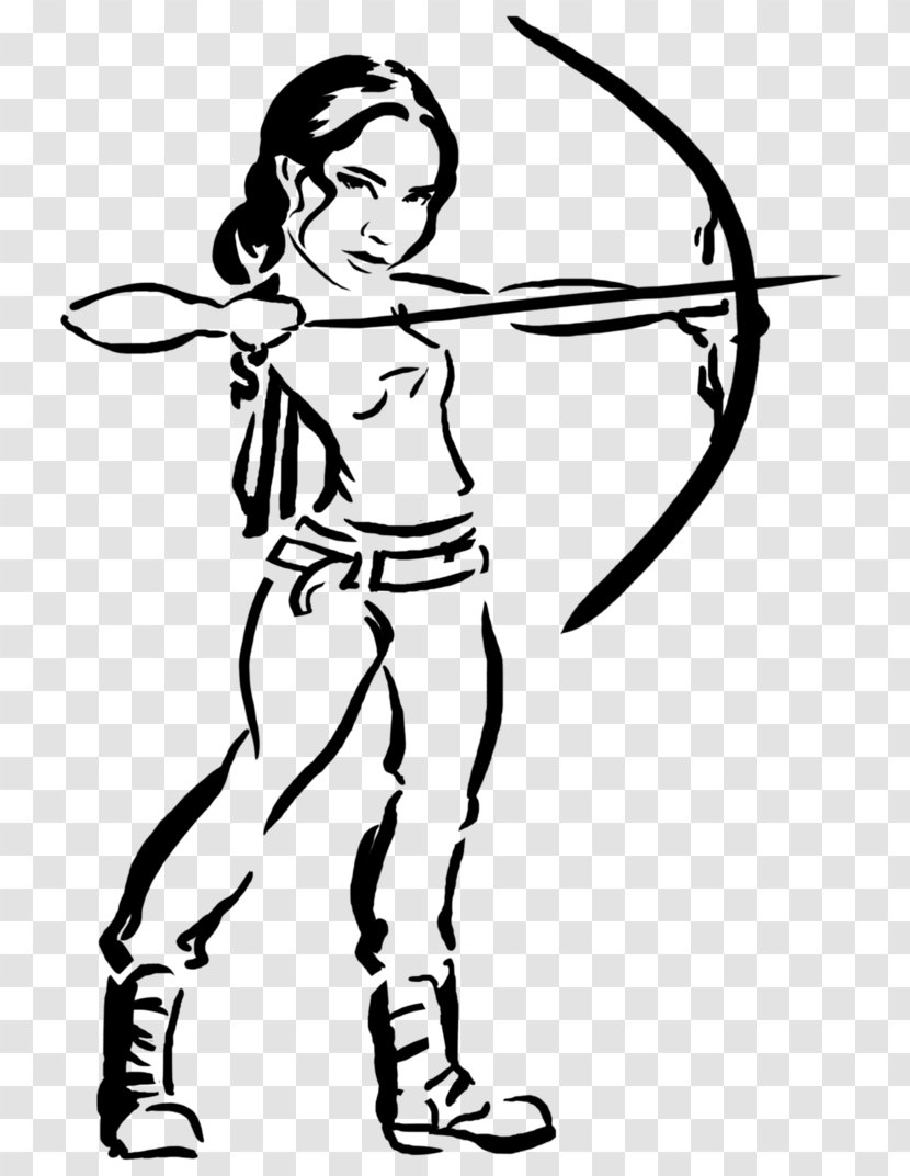 Katniss Everdeen Coloring Book Drawing The Hunger Games Video Game - Joint Transparent PNG