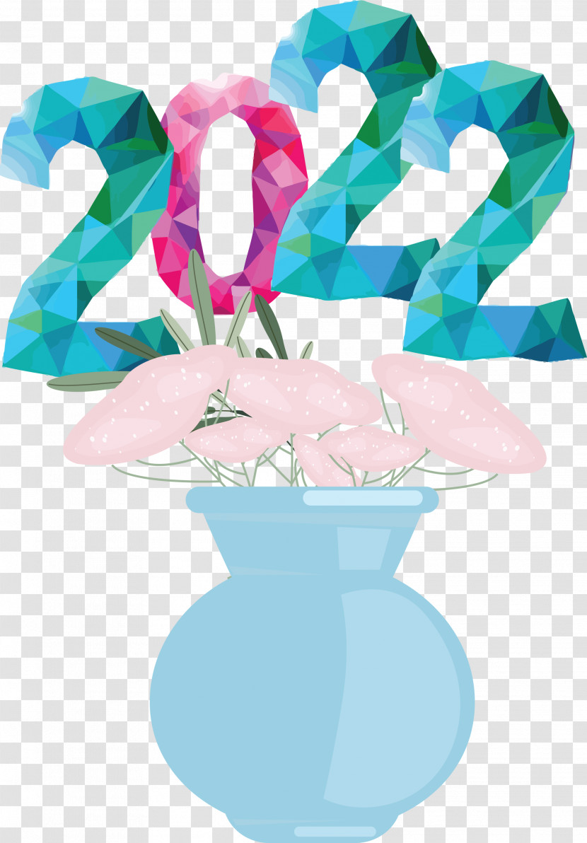 Number 2022 Floral Design Transparent PNG