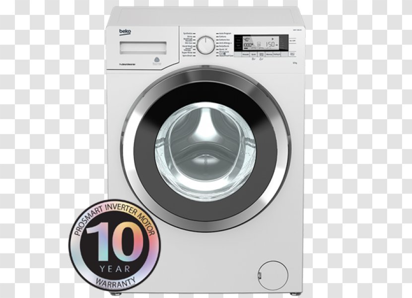 Beko Washing Machines Home Appliance Laundry - Machine Appliances Transparent PNG