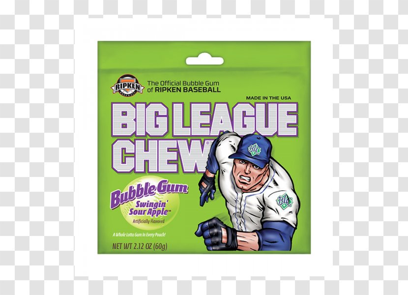 Chewing Gum Candy Apple Cotton Big League Chew Bubble - Area Transparent PNG