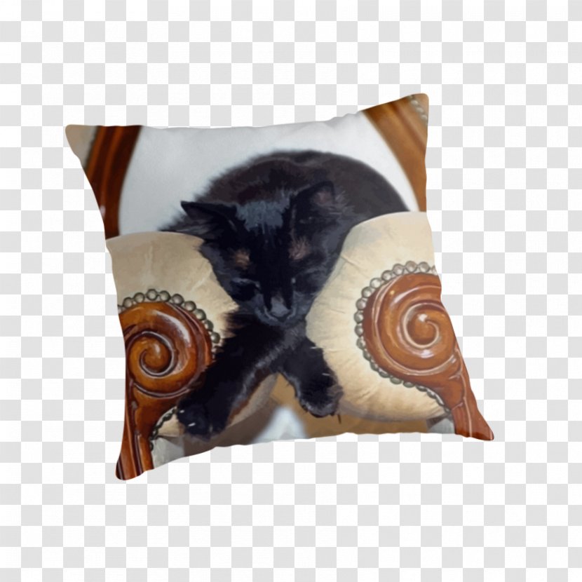 Cat Throw Pillows Cushion Sleep - Small To Medium Sized Cats Transparent PNG