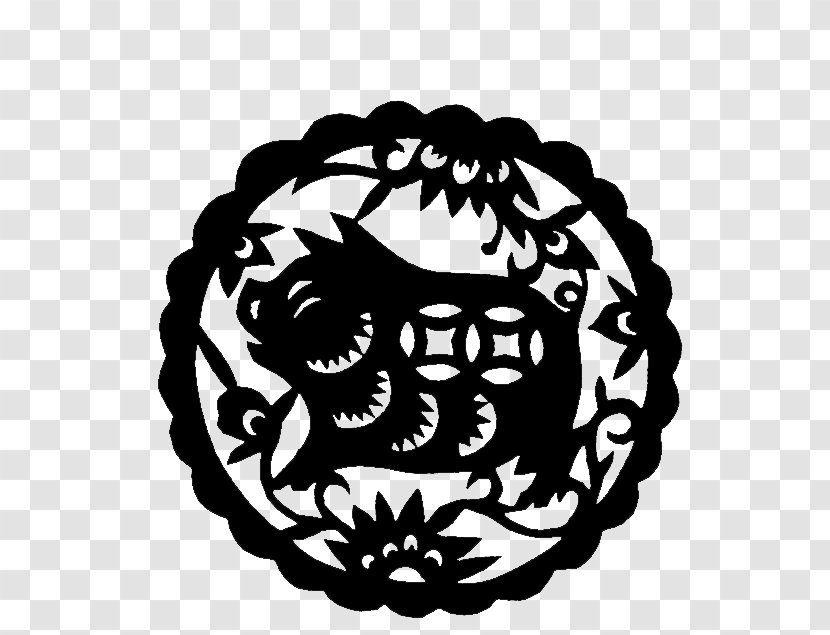 Chinese Zodiac Pig Papercutting - New Year Transparent PNG