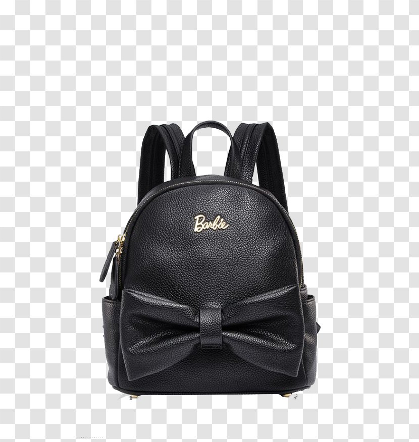 Handbag T-shirt Barbie Backpack Shoelace Knot - Leggings - Black Bow Package Transparent PNG