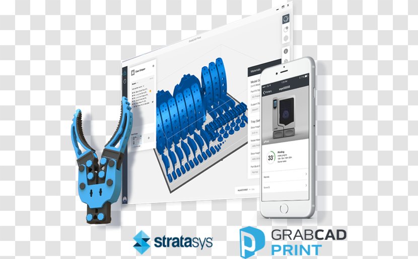 3D Printing Stratasys GrabCAD Printer - Industry - Rapid Prototyping Transparent PNG