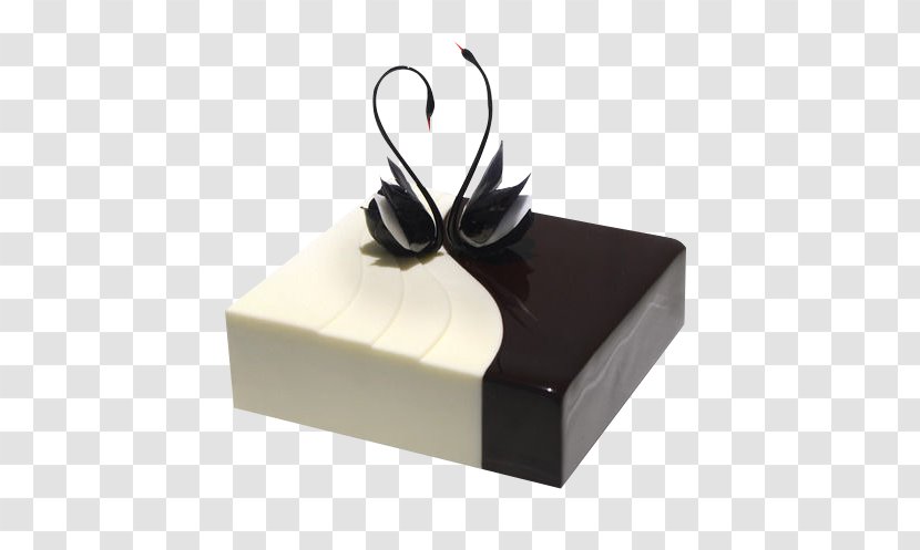Chocolate Cake White Tart Ganache Cream - Black And Transparent PNG