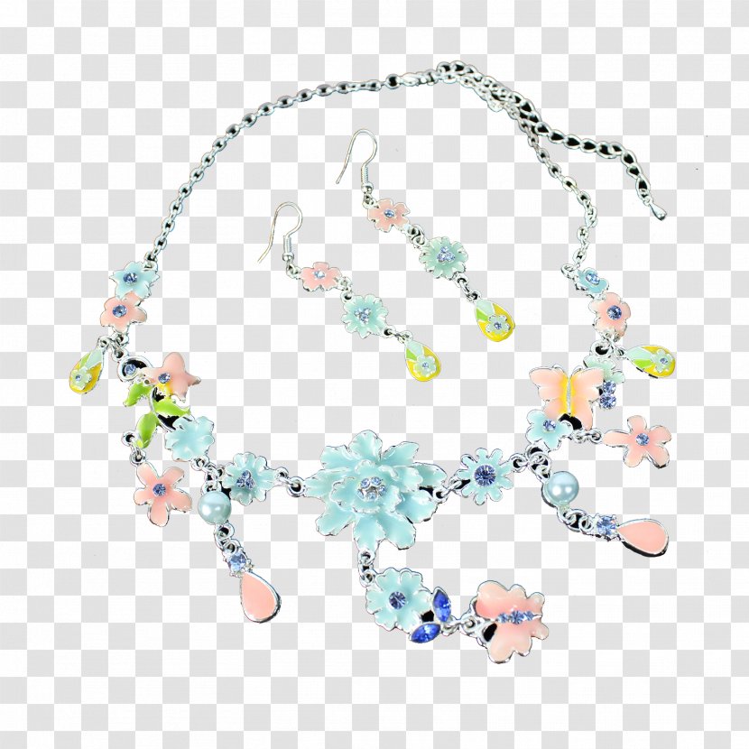 Necklace Earring Clip Art - Royaltyfree - Earrings Transparent PNG