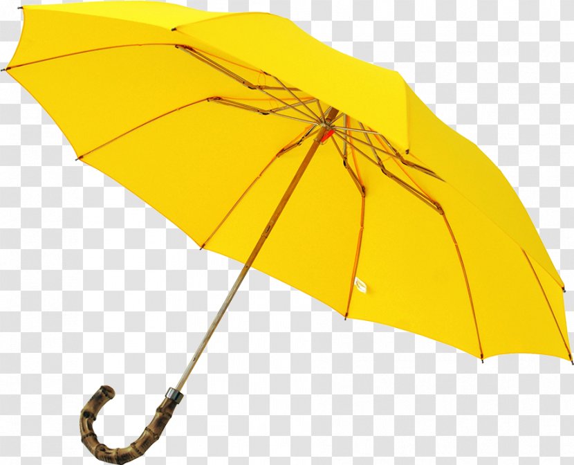 London Undercover Umbrellas Whangee Handle Yellow - Oilpaper Umbrella Transparent PNG