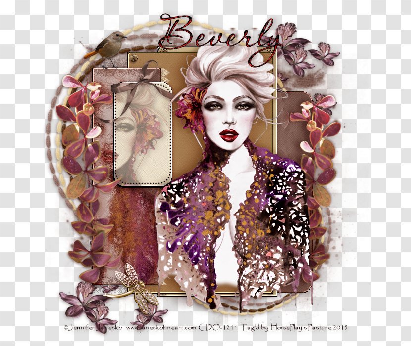 Fashion Illustration - Violet - Whisper Transparent PNG