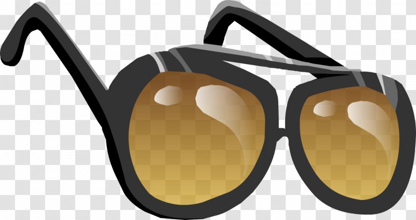 Club Penguin Aviator Sunglasses Cartoon Clip Art - Glasses - Cliparts Side Transparent PNG