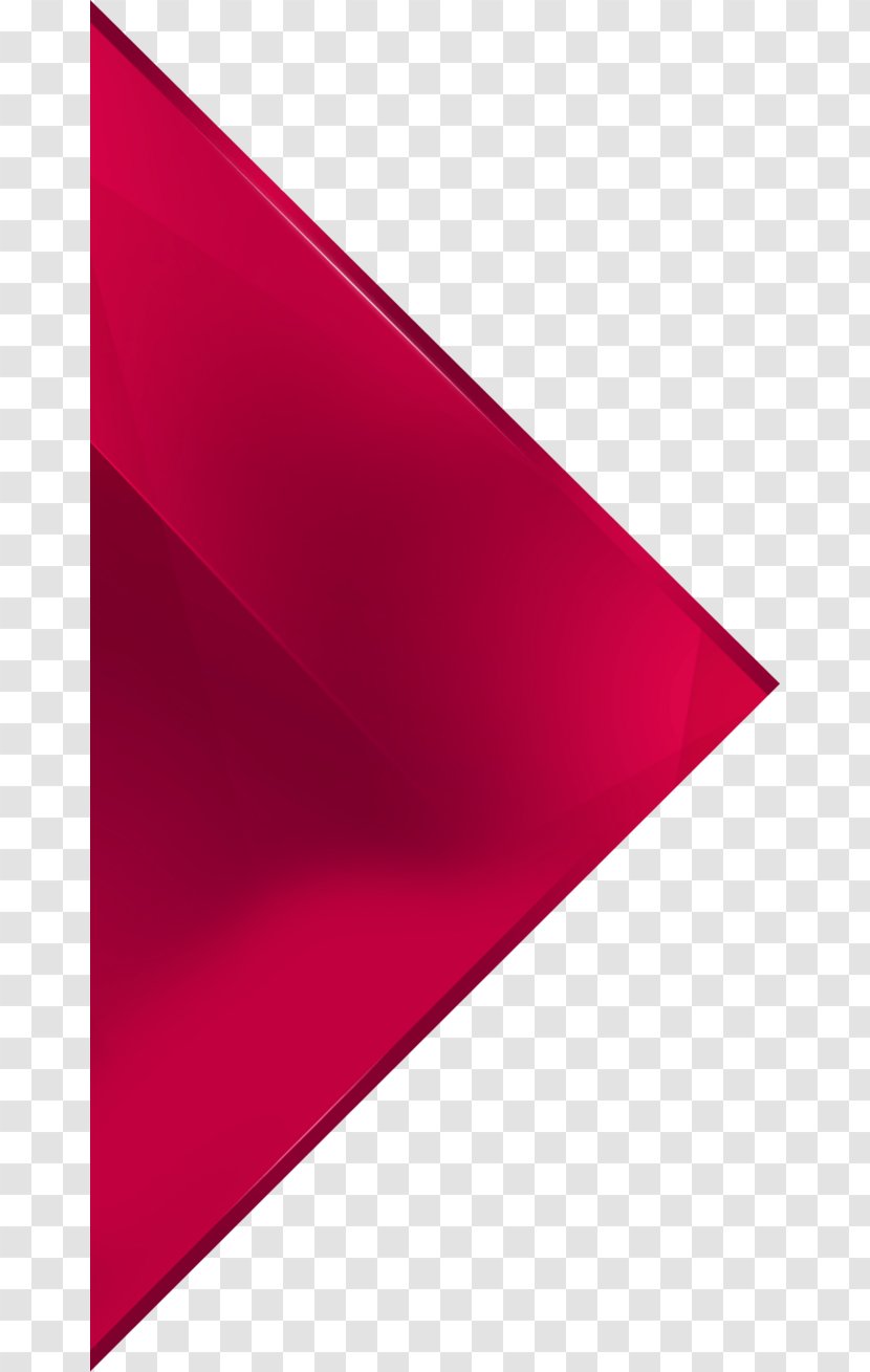 Triangle Geometry - Red - Ornament Transparent PNG